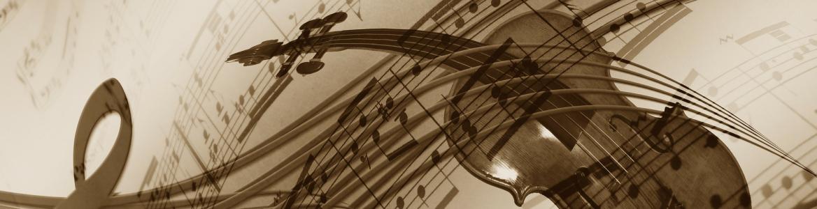 Partitura y violín