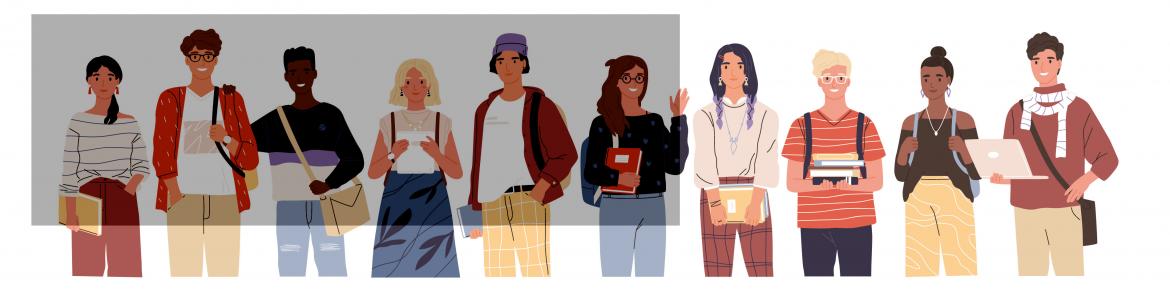 Dibujo estudiantes