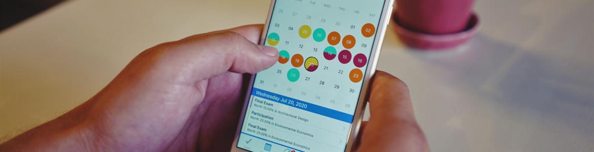 Calendario en un móvil