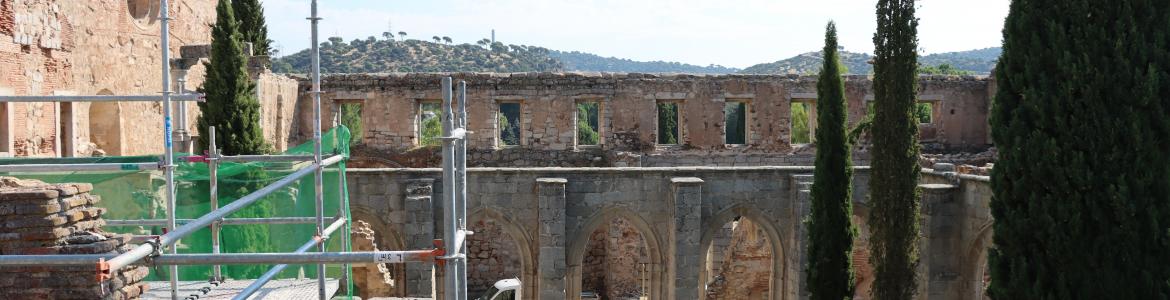 Trabajo de restauración en el Monasterio de Santa María la Real de Valdeiglesias