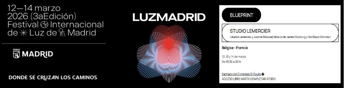 Cartel anunciador Luz Madrid 2026