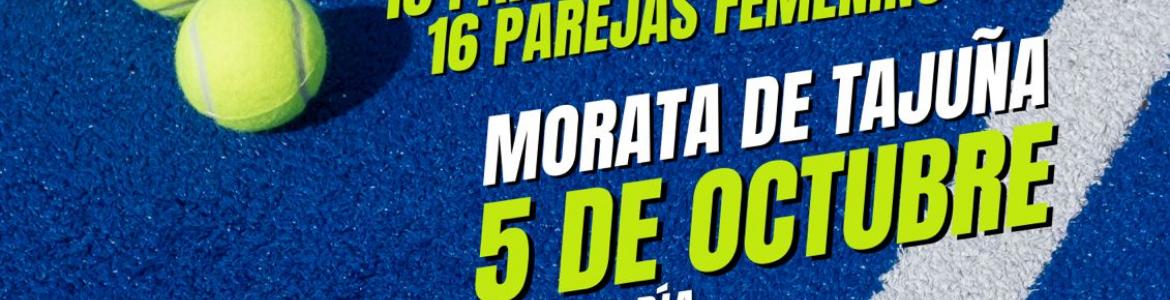 Cartel torneo de padel en Morata de Tajuña