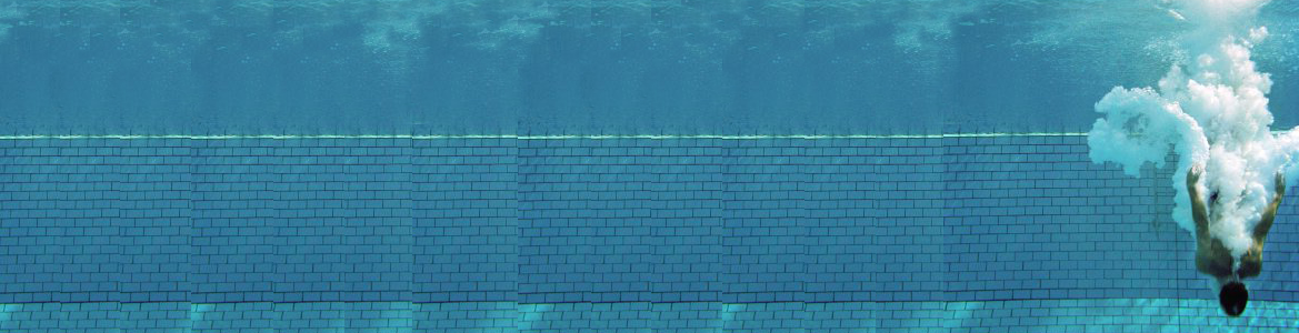 imagen de persona zambulléndose en una piscina