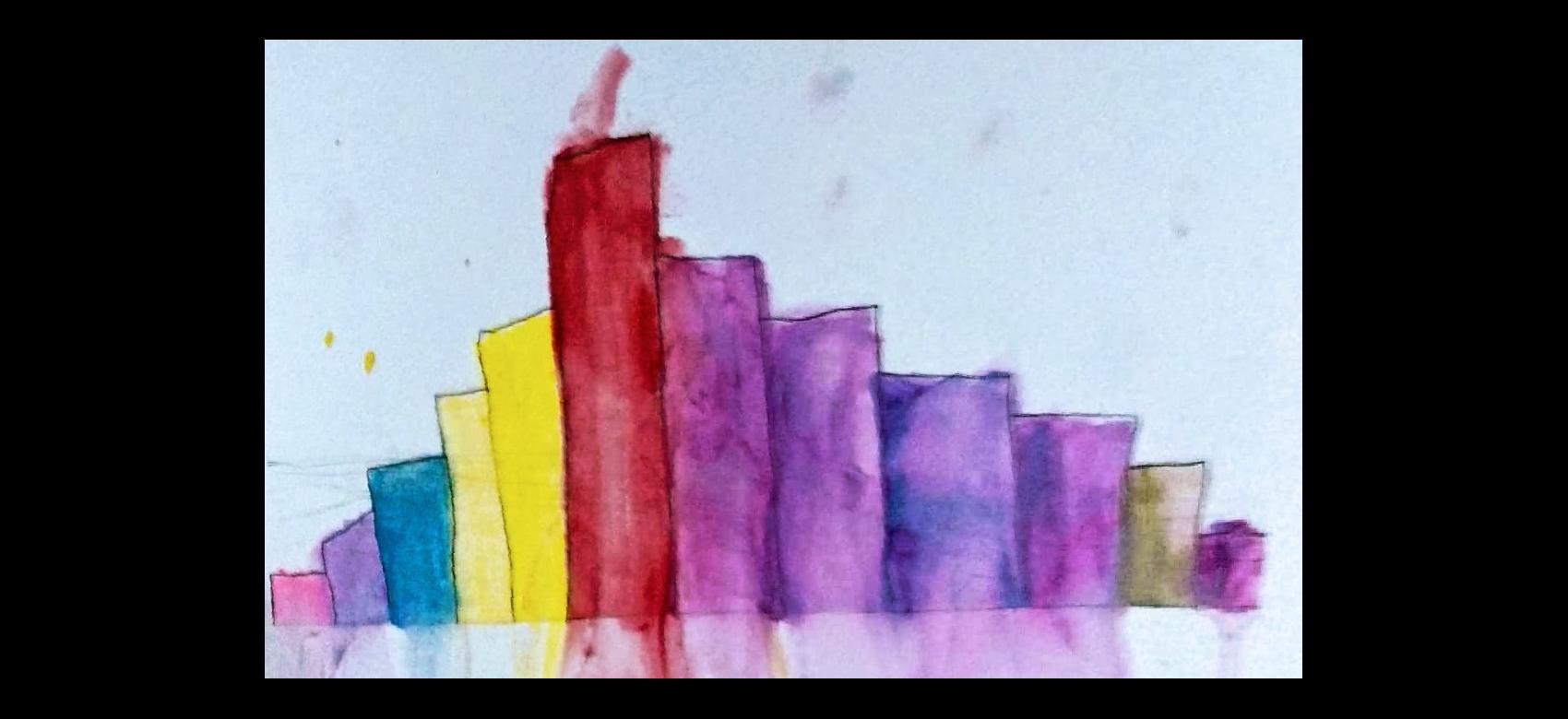 gráfico de barras de colores