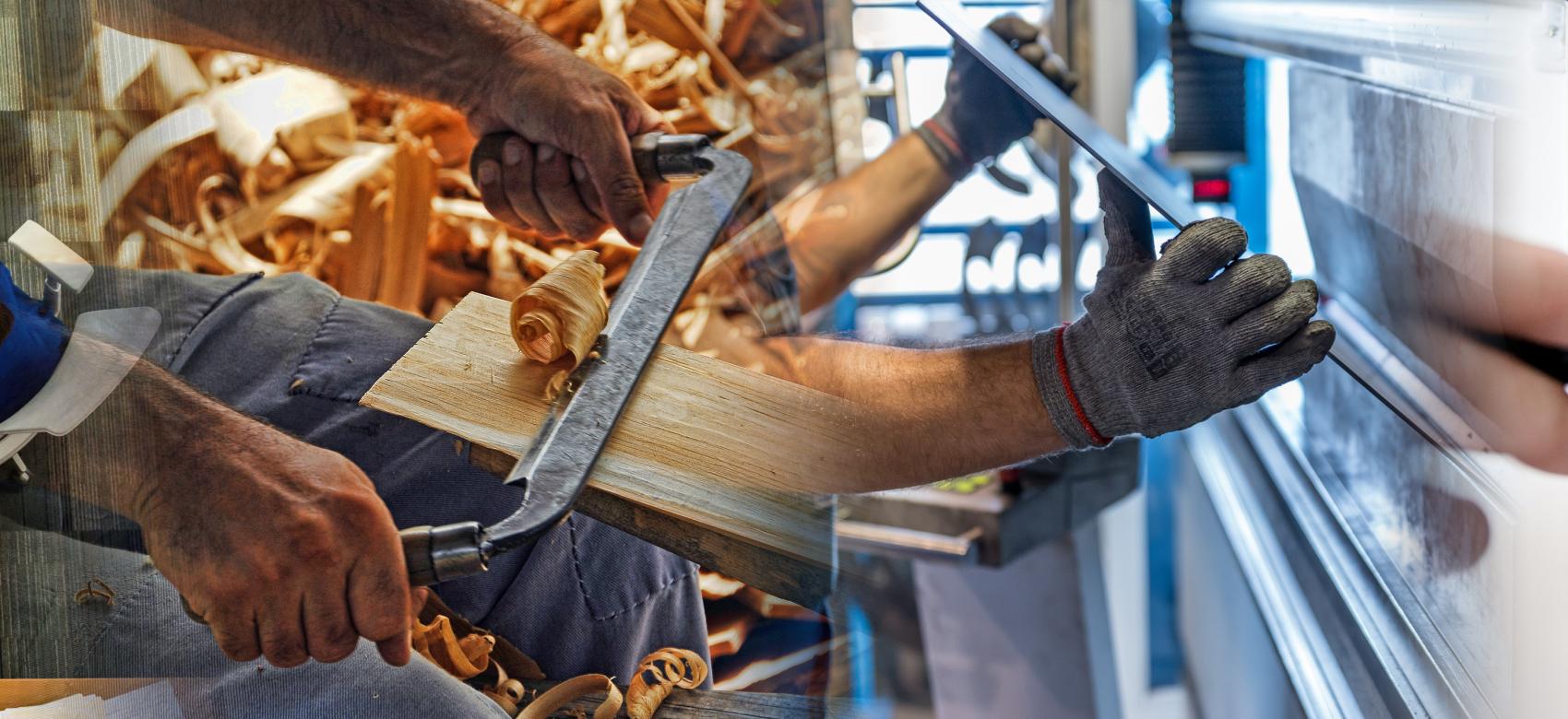 Imagen de un taller de carpintería