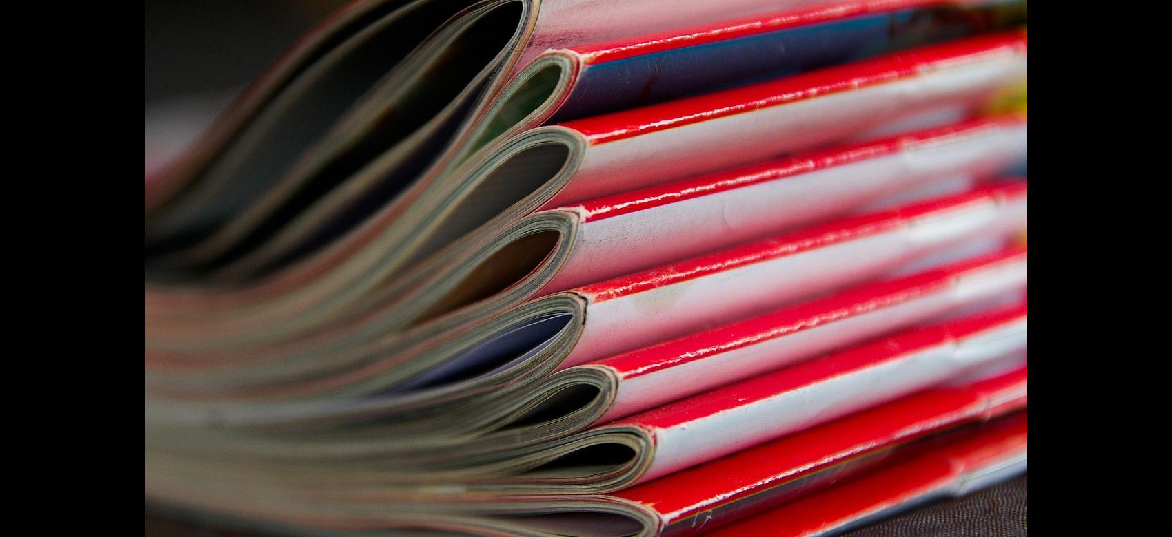 photo of stacked magazines