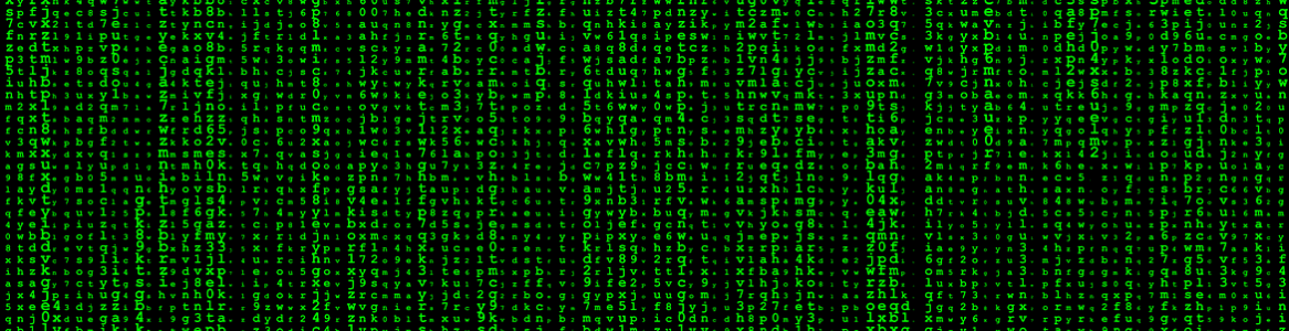 matrix on a computer screen