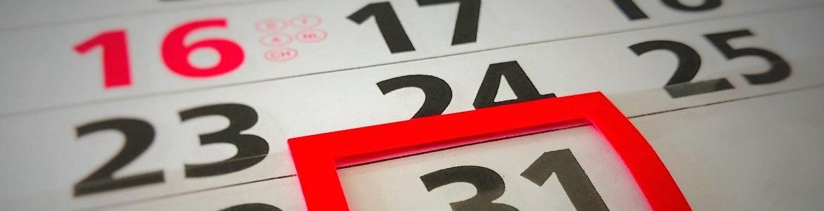 Día marcado en un calendario