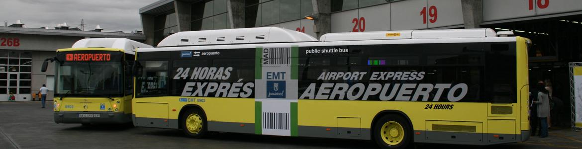 Autobús Exprés Aeropuerto en la Terminal 4