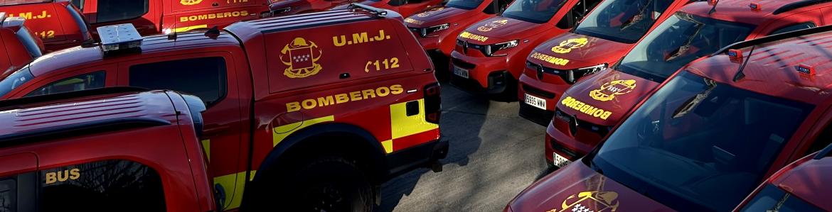 Vehículos del Cuerpo de Bomberos