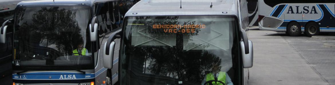Imagen de autobuses de largo recorrido en Méndez Álvaro