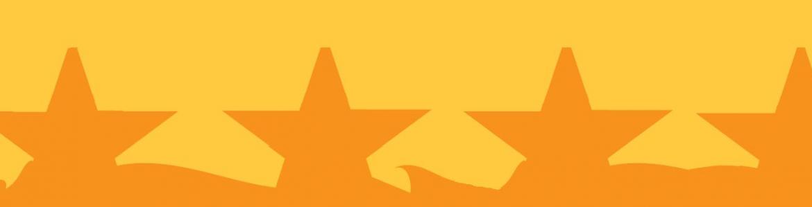 baner estrellas naranja