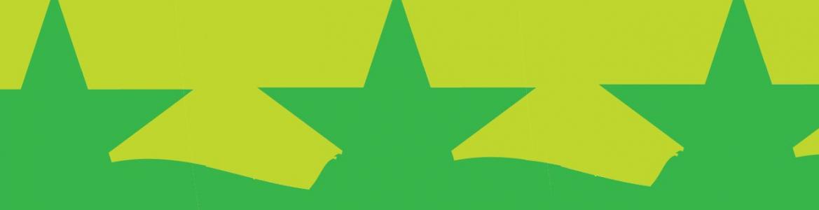 Baner estrellas verde