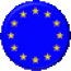 Botón con imagen de la bandera de la UE