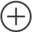 icono cruz rodeada por un círculo
