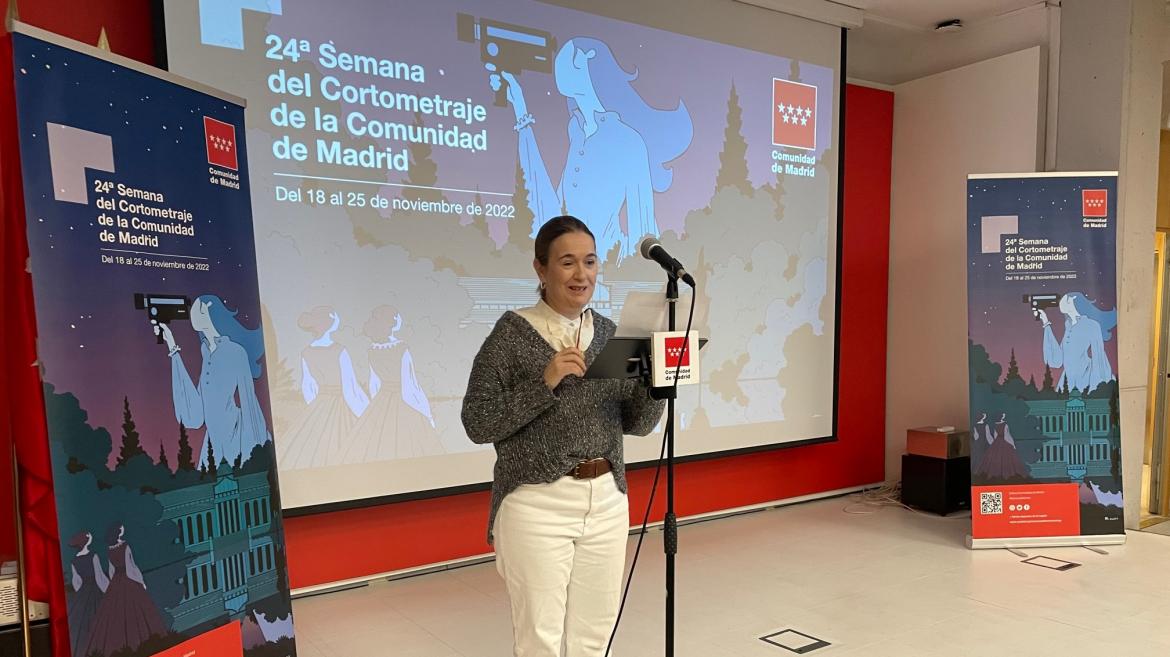 La consejera Marta Rivera de la Cruz durante el acto de presentación de la semana