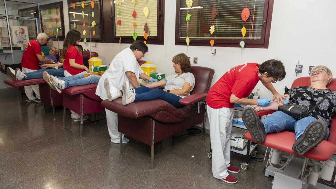 Donación de sangre ciudadanos donando sangre