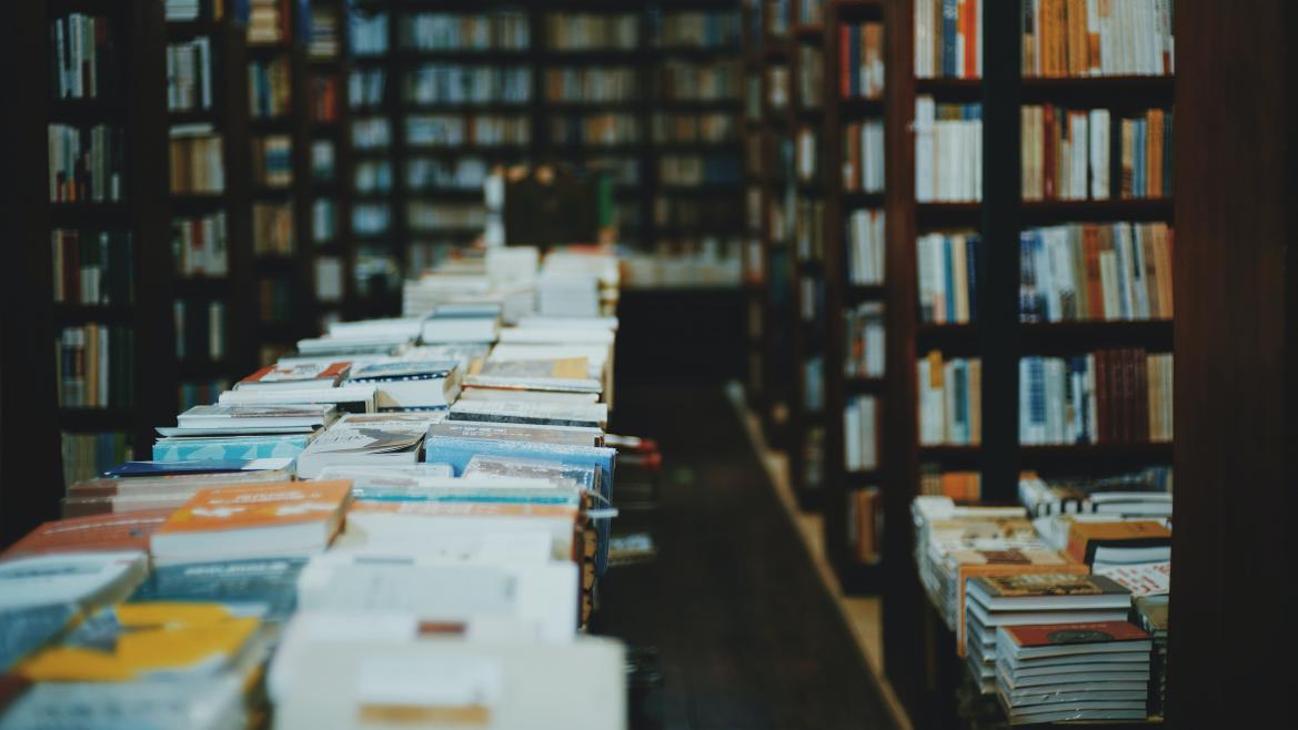 Estanterías con libros 