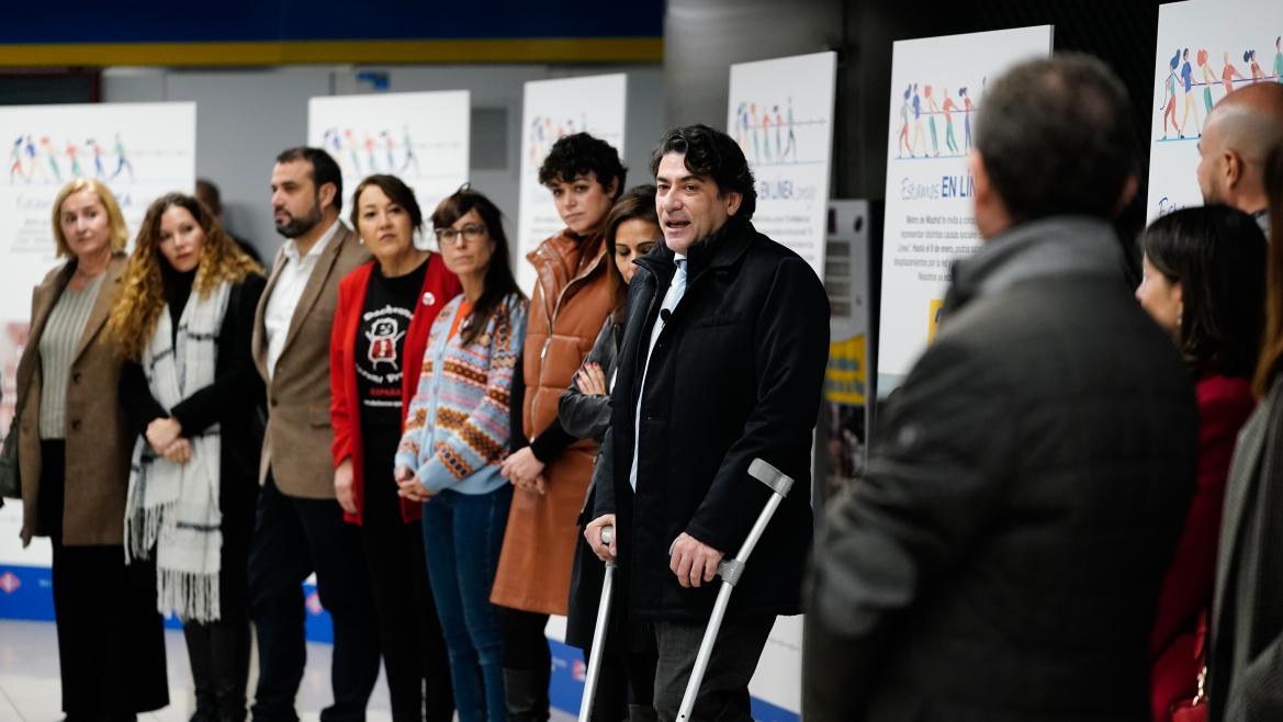 El consejero David Pérez durante la presentación de la campaña