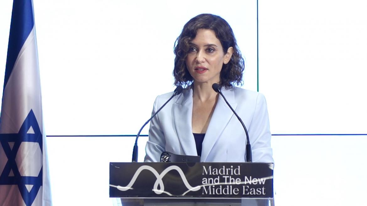 La presidenta durante su intervención en el acto