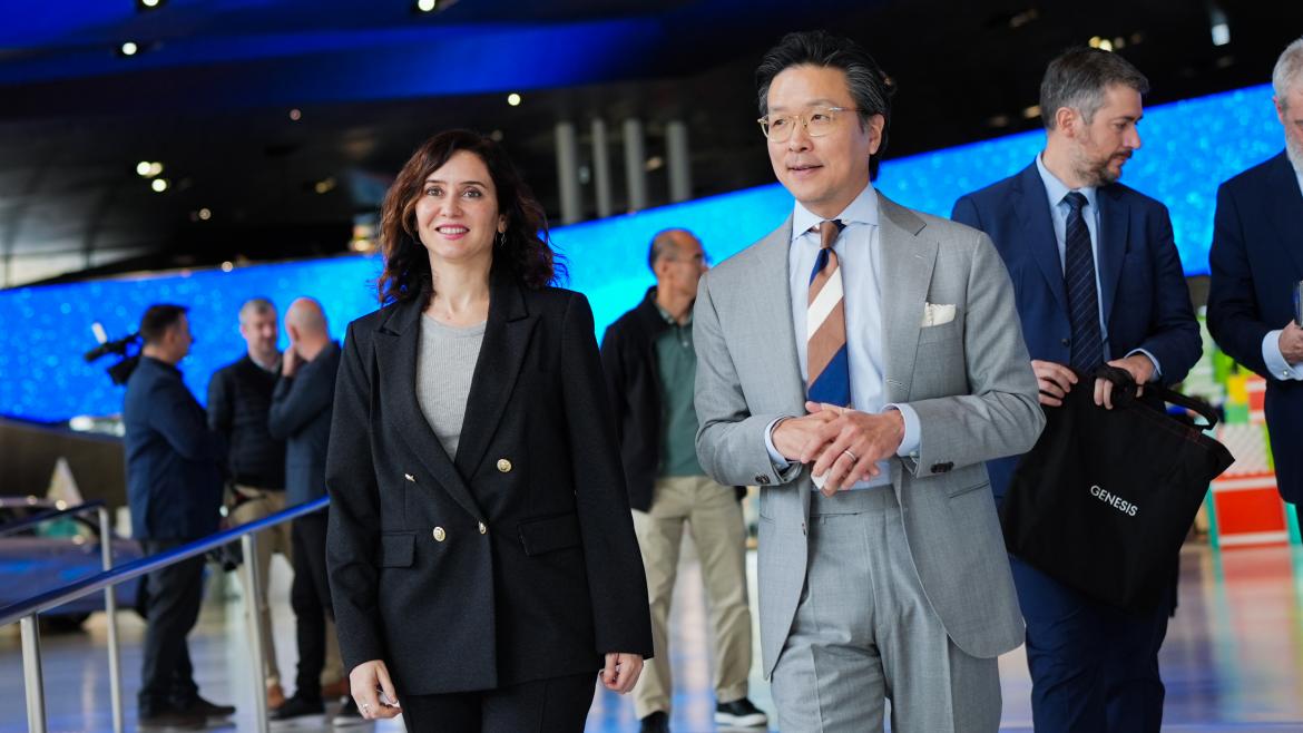 La presidenta durante su visita a Hyundai