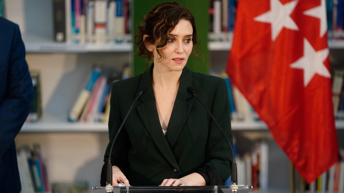 La presidenta durante su intervención en el acto
