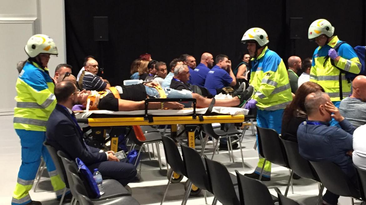 Profesionales del SUMMA 112 participan en el ejercicio práctico
