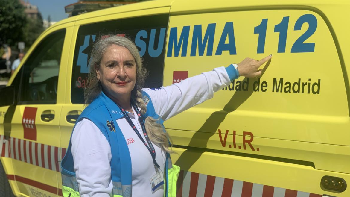 Los psicólogos del SUMMA realizan sus primeros 112 avisos de apoyo al duelo y atención en casos de violencia de género y pacientes psiquiátricos Una de las psicólogas clínicas del SUMMA 112