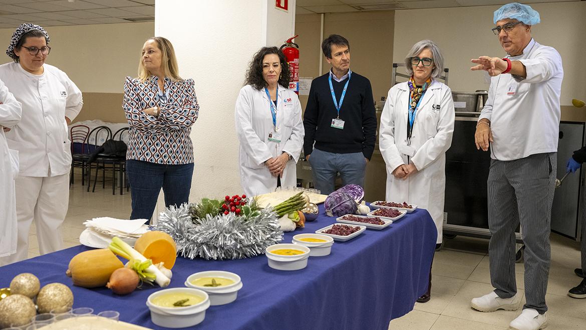 La Dirección del Hospital Gregorio Marañón comprueba el menú navideño
