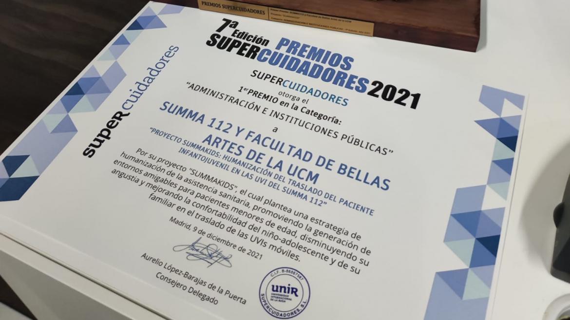Galardón "Supercuidadores"