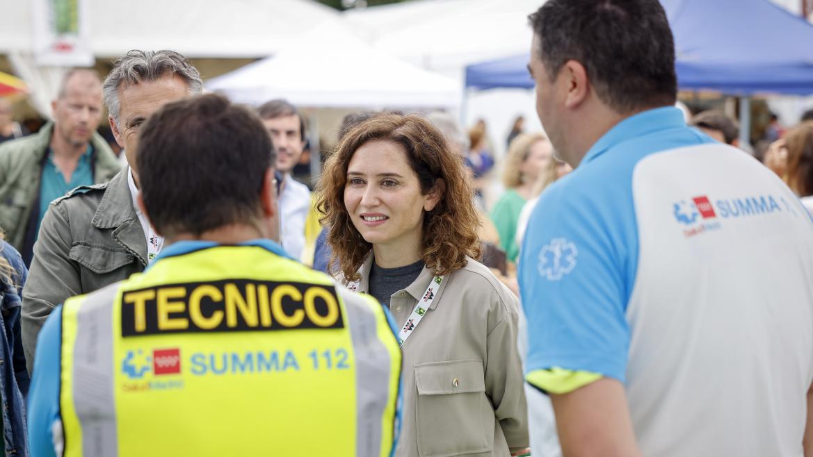 SUMMA 112 organiza talleres sanitarios en la Feria de la Sierra Norte