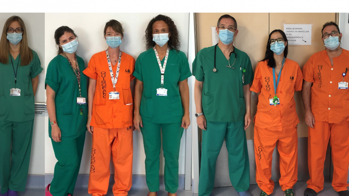 Imagen de profesionales de la UCIP del Hospital Universitario Ramón y Cajal