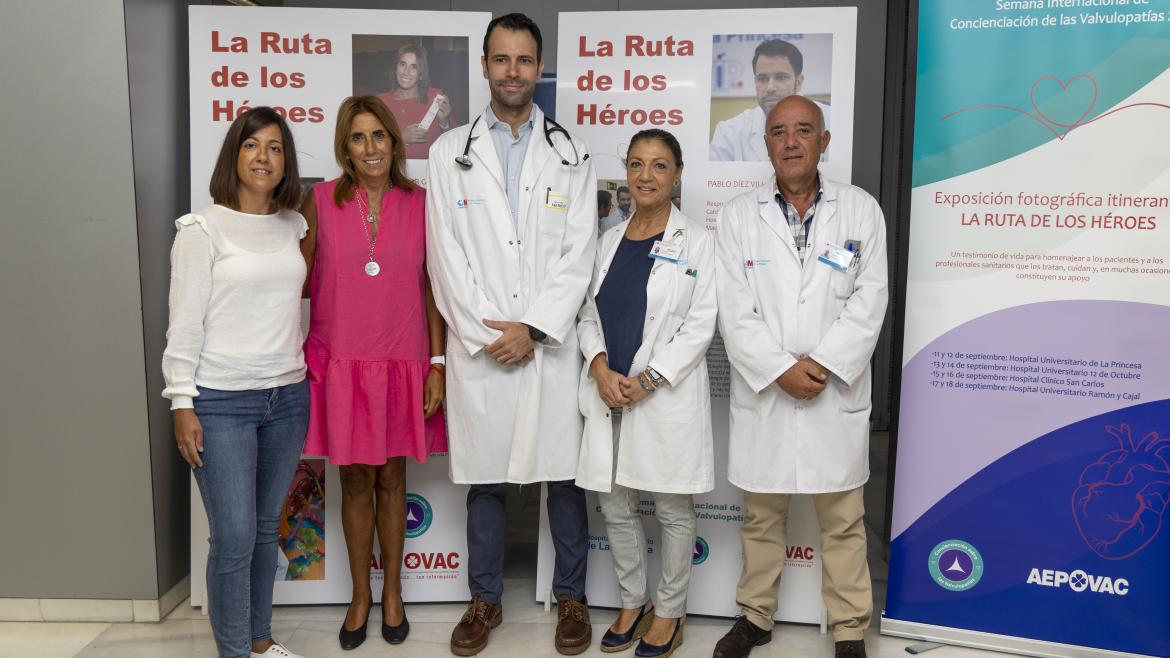 El Hospital de La Princesa acoge la inauguración de la exposición ‘La ruta de los héroes’ de AEPOVAC