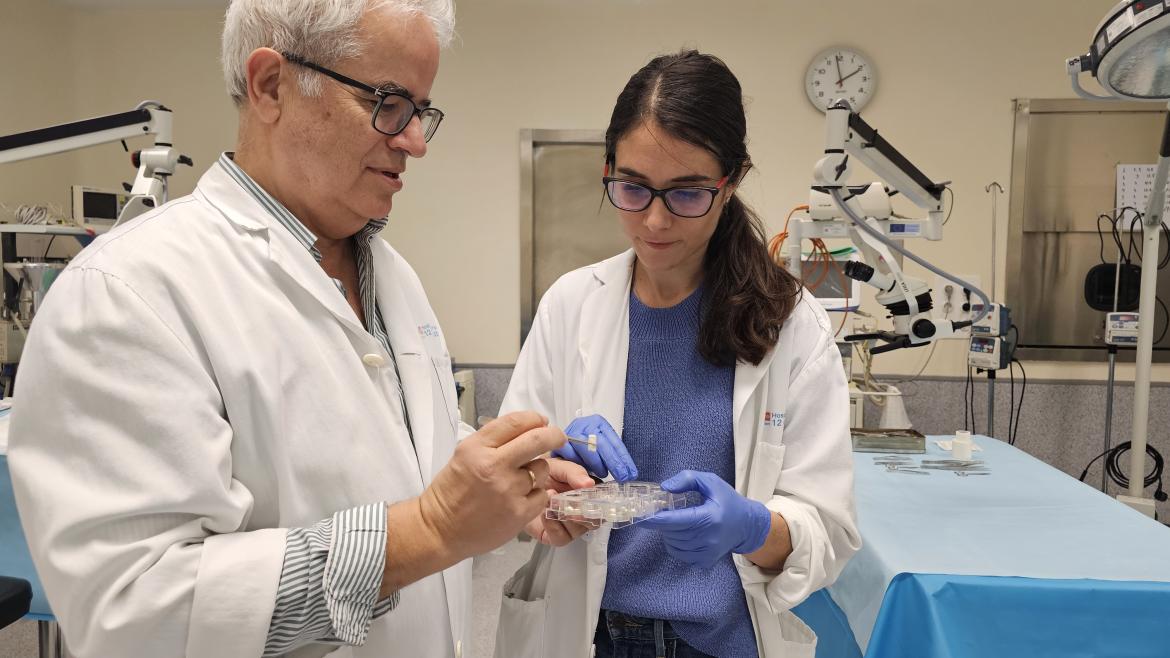Imagen del artículo El Hospital 12 de Octubre y la Universidad Complutense de Madrid, cada vez más cerca de un biomaterial que sustituya al autoinjerto de hueso en cirugía