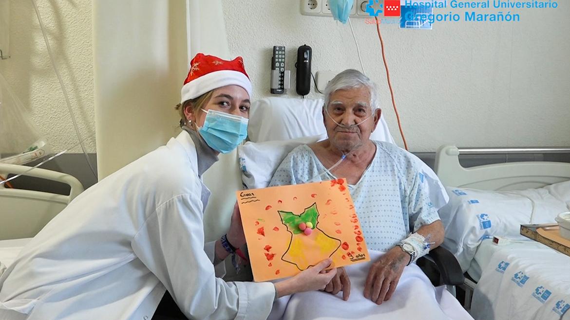 enfermera y paciente del hospital gregorio marañón