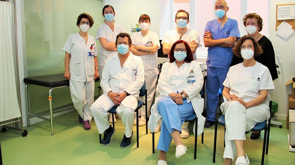 Profesionales de la unidad de riesgo vascular del Hospital Clínico San Carlos