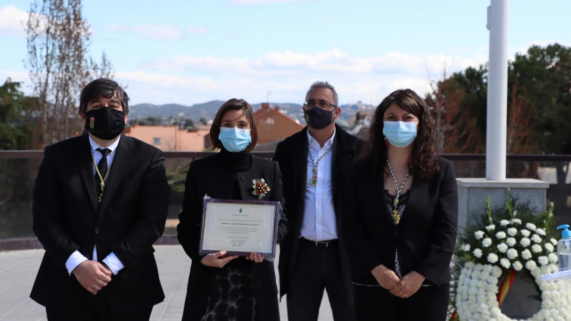 Los profesionales del Centro de Salud Galapagar, distinguidos por el Ayuntamiento Título título al Mérito de la Villa", por la labor del Centro de Salud Galapagar