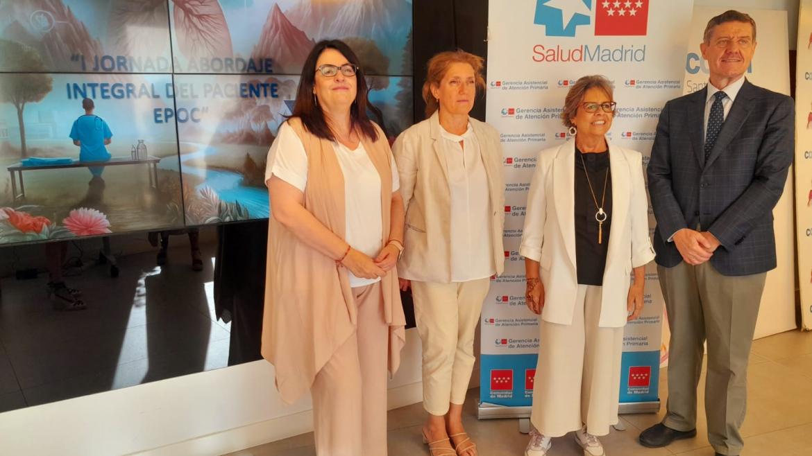 Miembros de la Mesa inaugural de la I Jornada de Atención Integral al paciente EPOC