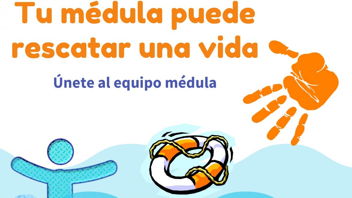 Dibujo de una persona que se ahoga y una mano le lanza un salvavidas