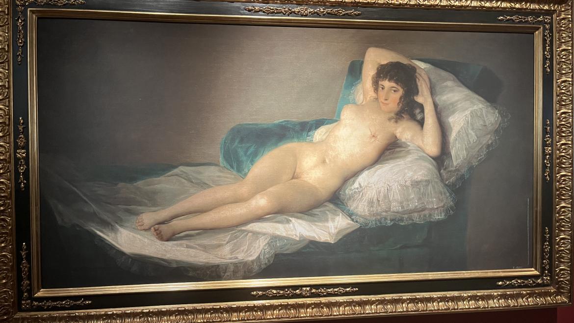 Réplica mastectomizada de la Maja Desnuda