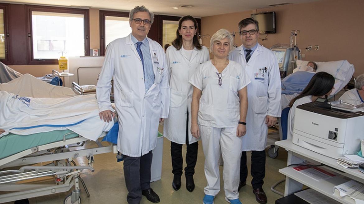 Profesionales Nefrología Cirugía Vascular y Enfermería UMAVER Hospital de Getafe