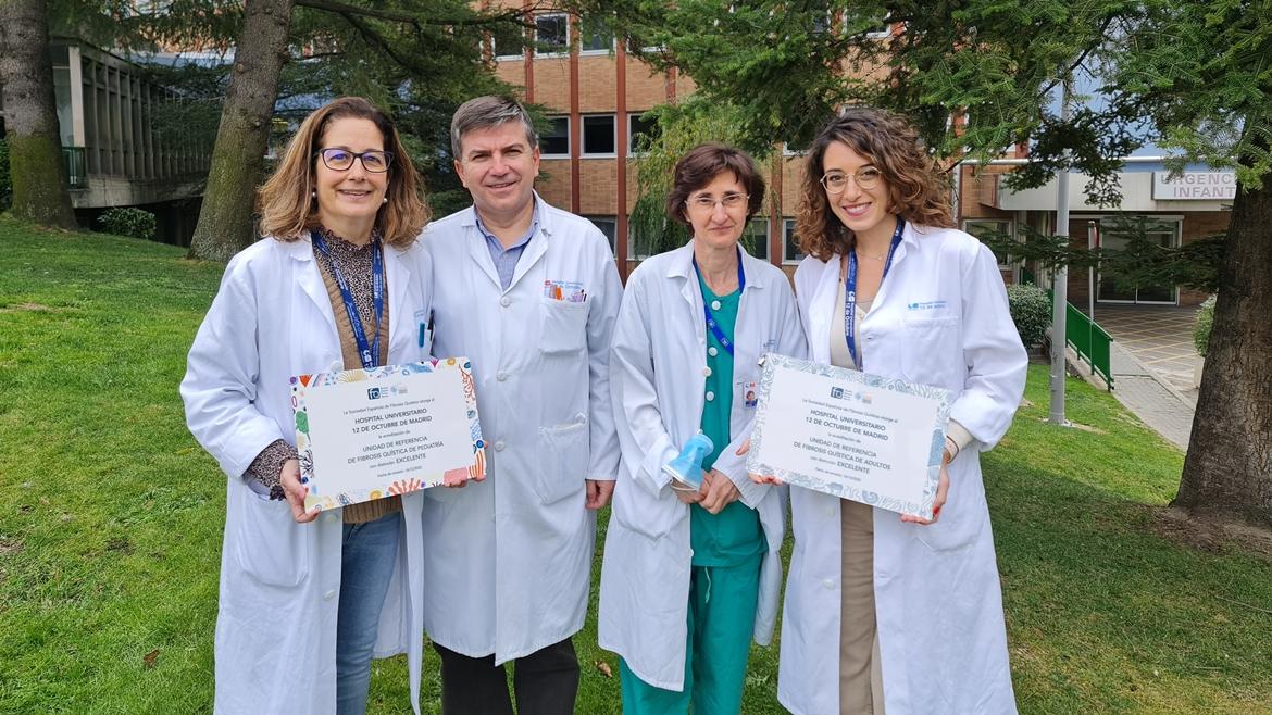 Foto profesionales Unidad Fibrosis Quística Hospital 12 de Octubre
