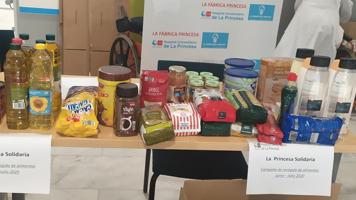 Campaña La Princesa Solidaria Recogidad de alimentos