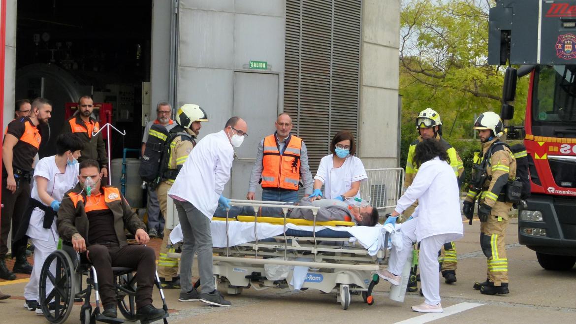 Imagen del artículo El Hospital Fundación Alcorcón realiza un simulacro de emergencias con Bomberos del municipio para reforzar las medidas de seguridad ante accidentes