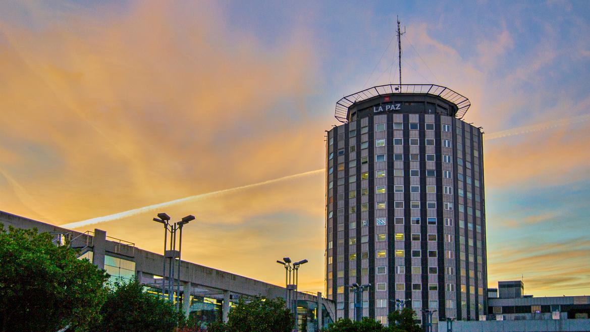 Vista del hospital desde afuera