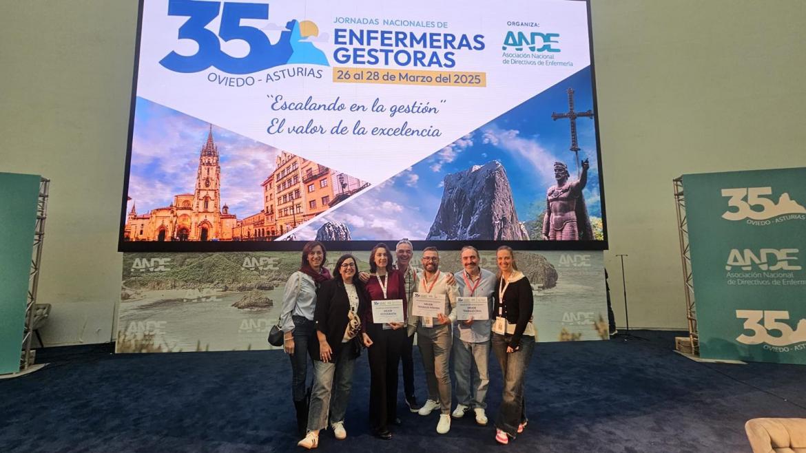 Las enfermeras del Hospital Universitario Fundación Alcorcón, galardonadas en las Jornadas