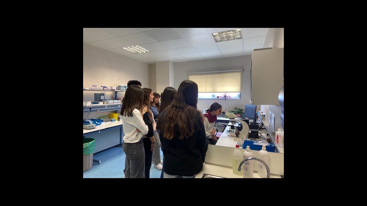 Alumnos en una clase sobre sanidad en el Hospital Ramón y Cajal