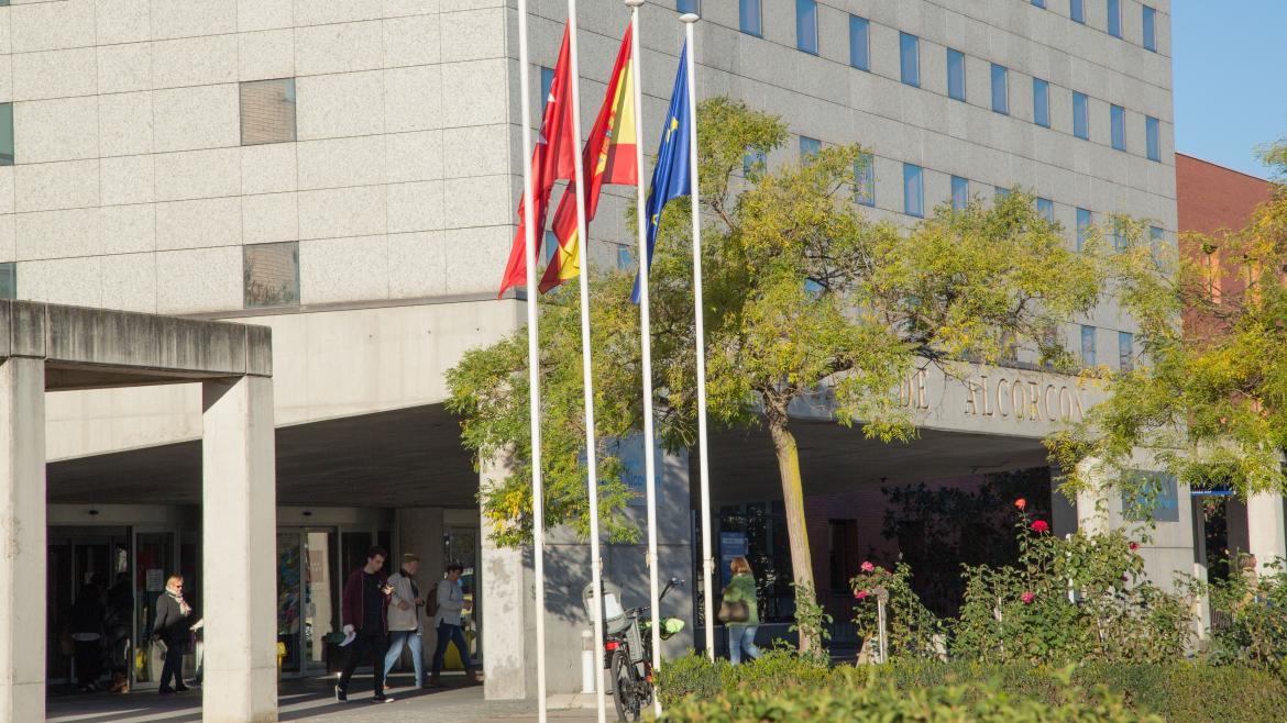 Fachada del Hospital público Universitario Fundación Alcorcón 