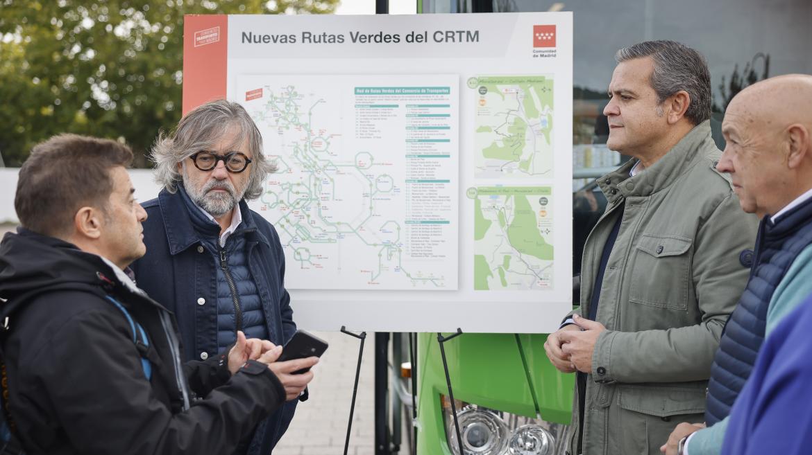 Jorge Rodrigo en la presentación en Moralzarzal dos nuevas rutas verdes 