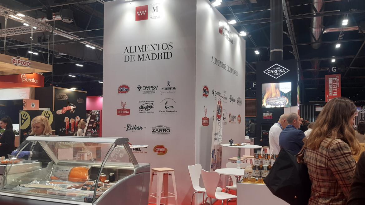 Estand propio de la Comunidad de Madrid en el Hospitality Innovation Planet